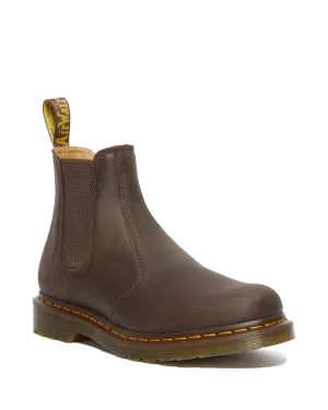 2976 Yellow Stitch Crazy Horse Chelsea Boot in Dunkelbraun