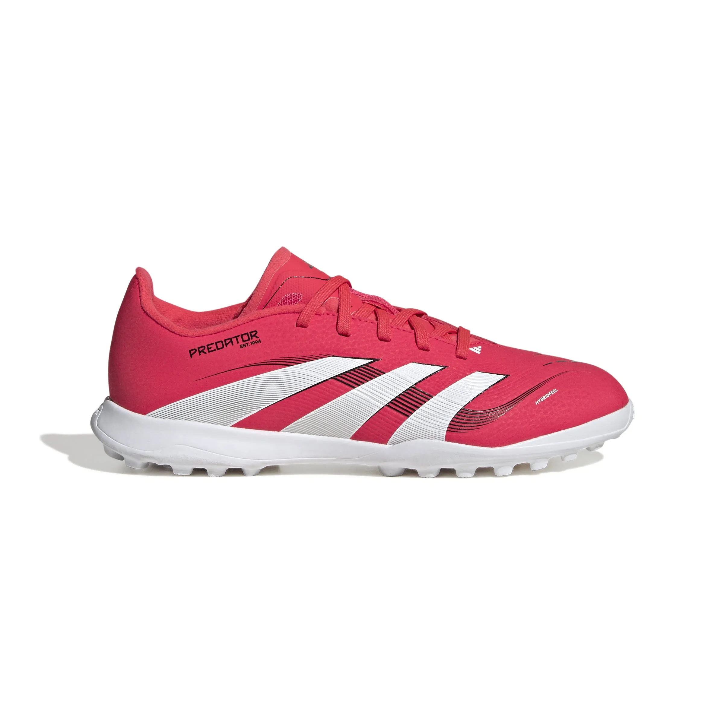 adidas Junior Predator League TF Turf - Leuchtendes Rot/Fußbekleidung Weiß/Kern Schwarz