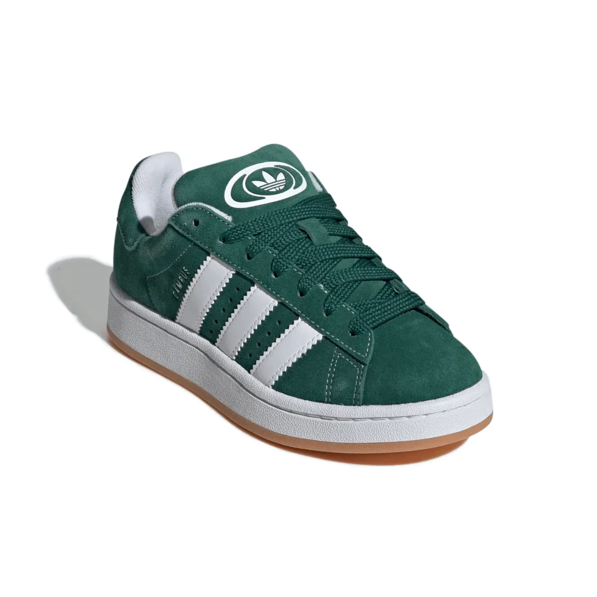 Adidas Kinder (Schulkind) Campus 00s Dunkelgrün/Wolkenweiß/Off White