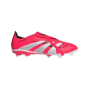 adidas Predator League gefaltete Zunge FG/MG Fußballschuh - leuchtendes Rot/Fußbekleidung weiß/Kernschwarz