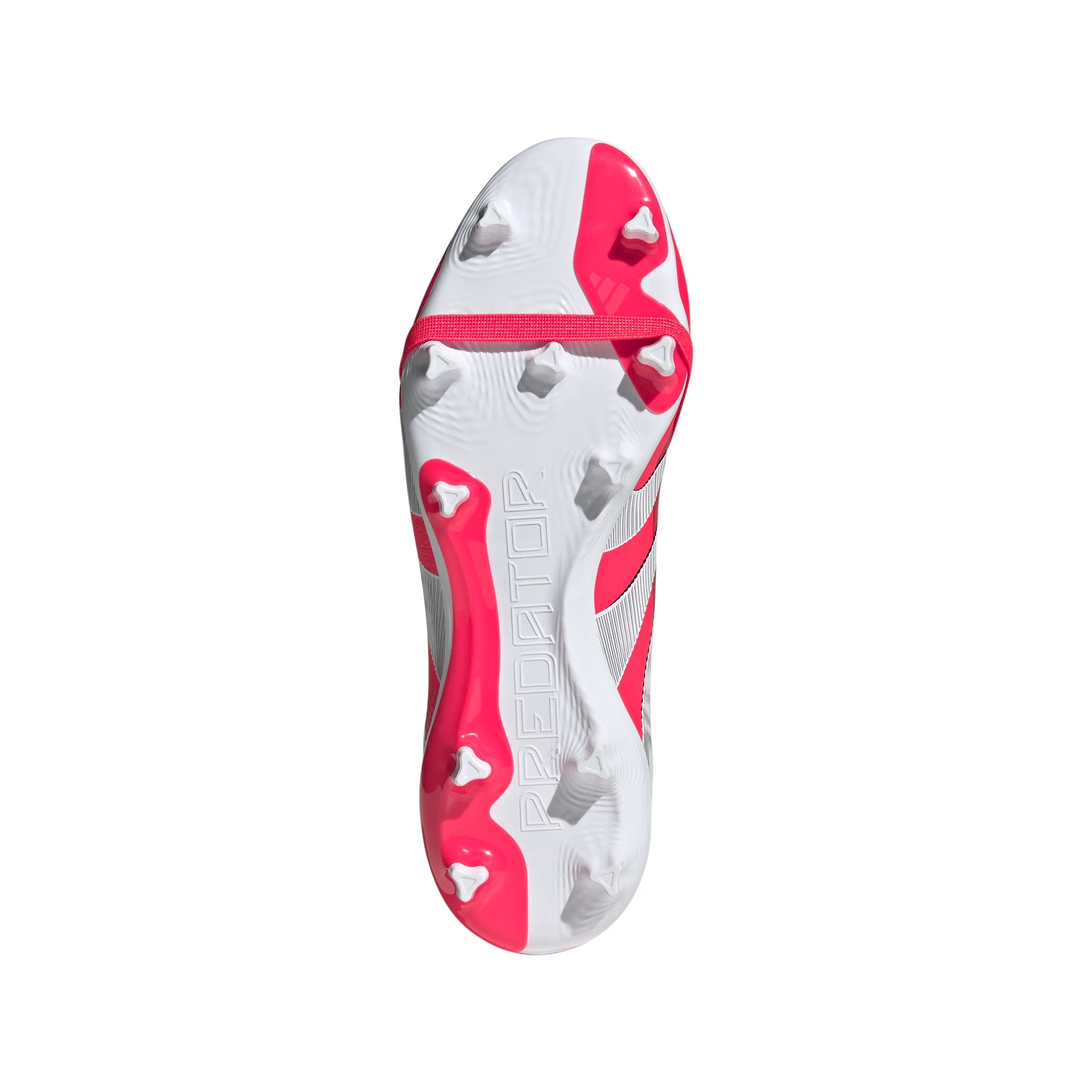 adidas Predator League gefaltete Zunge FG/MG Fußballschuh - leuchtendes Rot/Fußbekleidung weiß/Kernschwarz