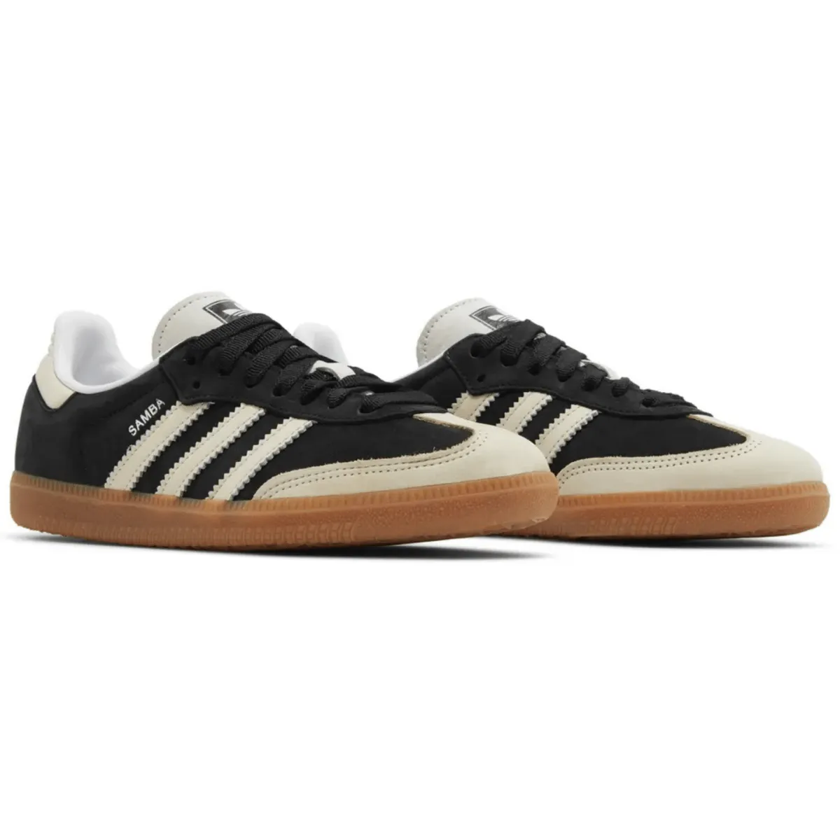 Adidas Damen Samba OG Core Schwarz/Wunderweiß/Silber Metallic