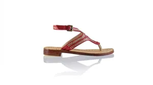 Agra 20mm Flats - Rot & Gold