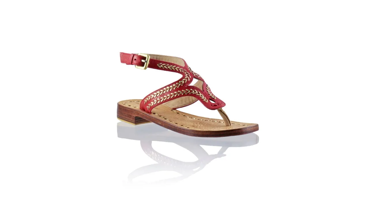 Agra 20mm Flats - Rot & Gold