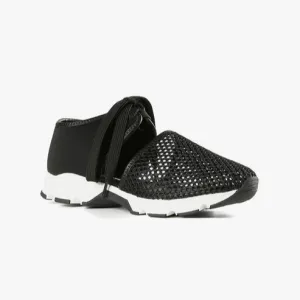 ALL BLACK ERSTAUNLICHES MESH-SNEAKER - SCHWARZ