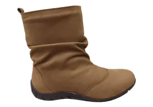 Andacco Ashleigh Womens Brazilian Comfortable Leather Boots Andacco Shoes