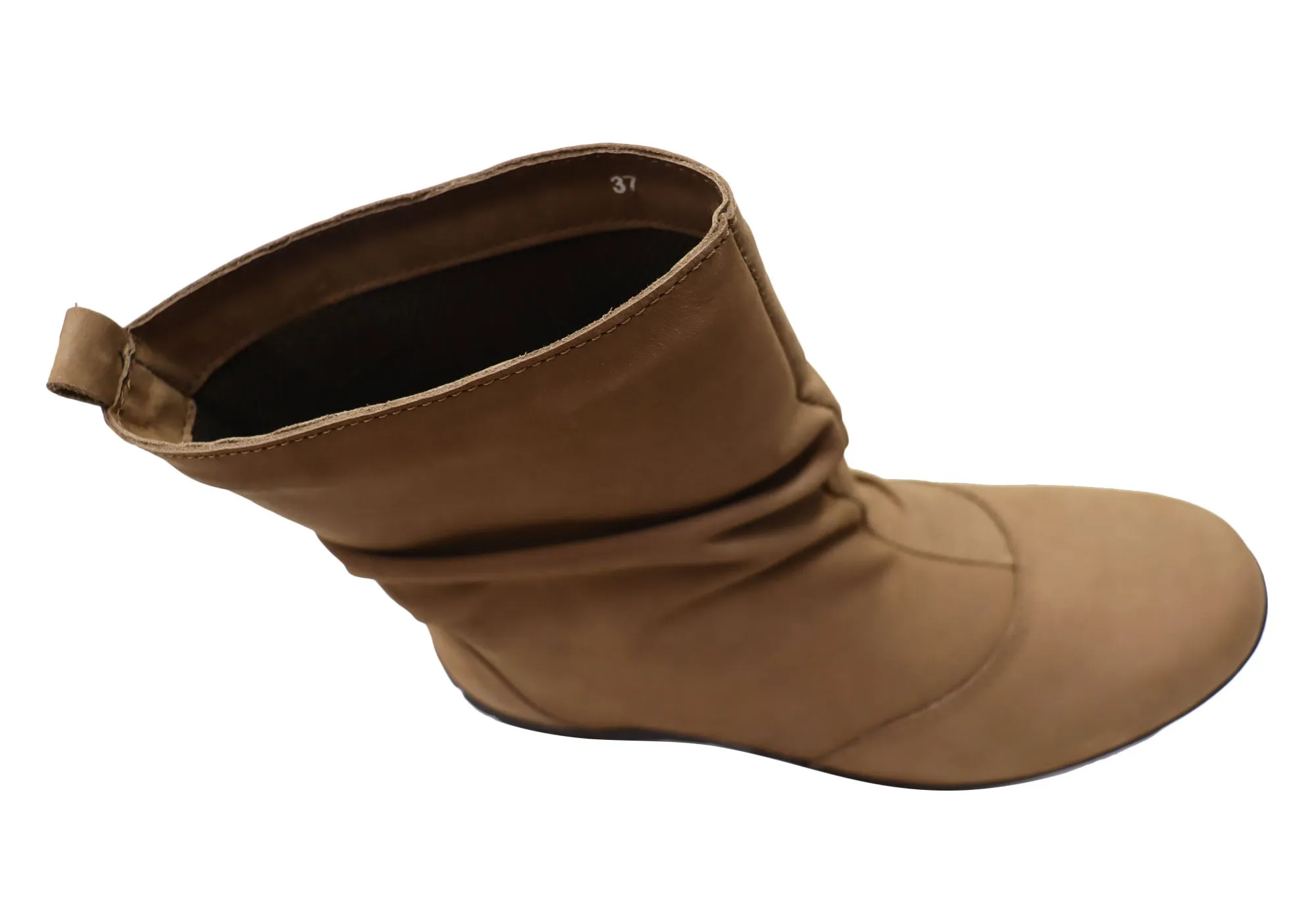 Andacco Ashleigh Damen Brasilianische Bequeme Lederstiefel Andacco Schuhe