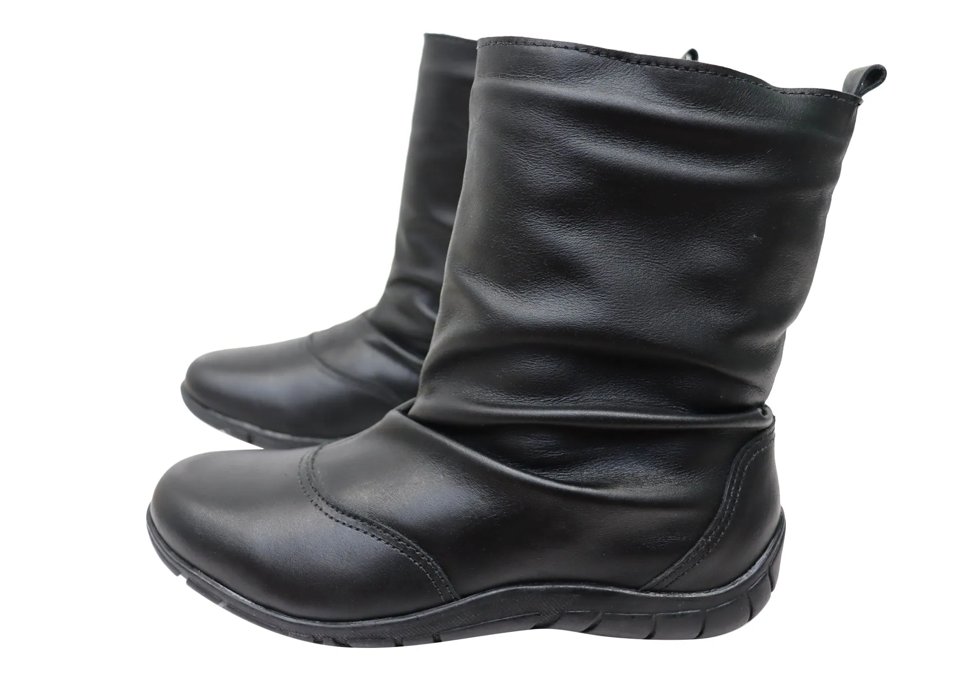 Andacco Ashleigh Damen Brasilianische Bequeme Lederstiefel Andacco Schuhe