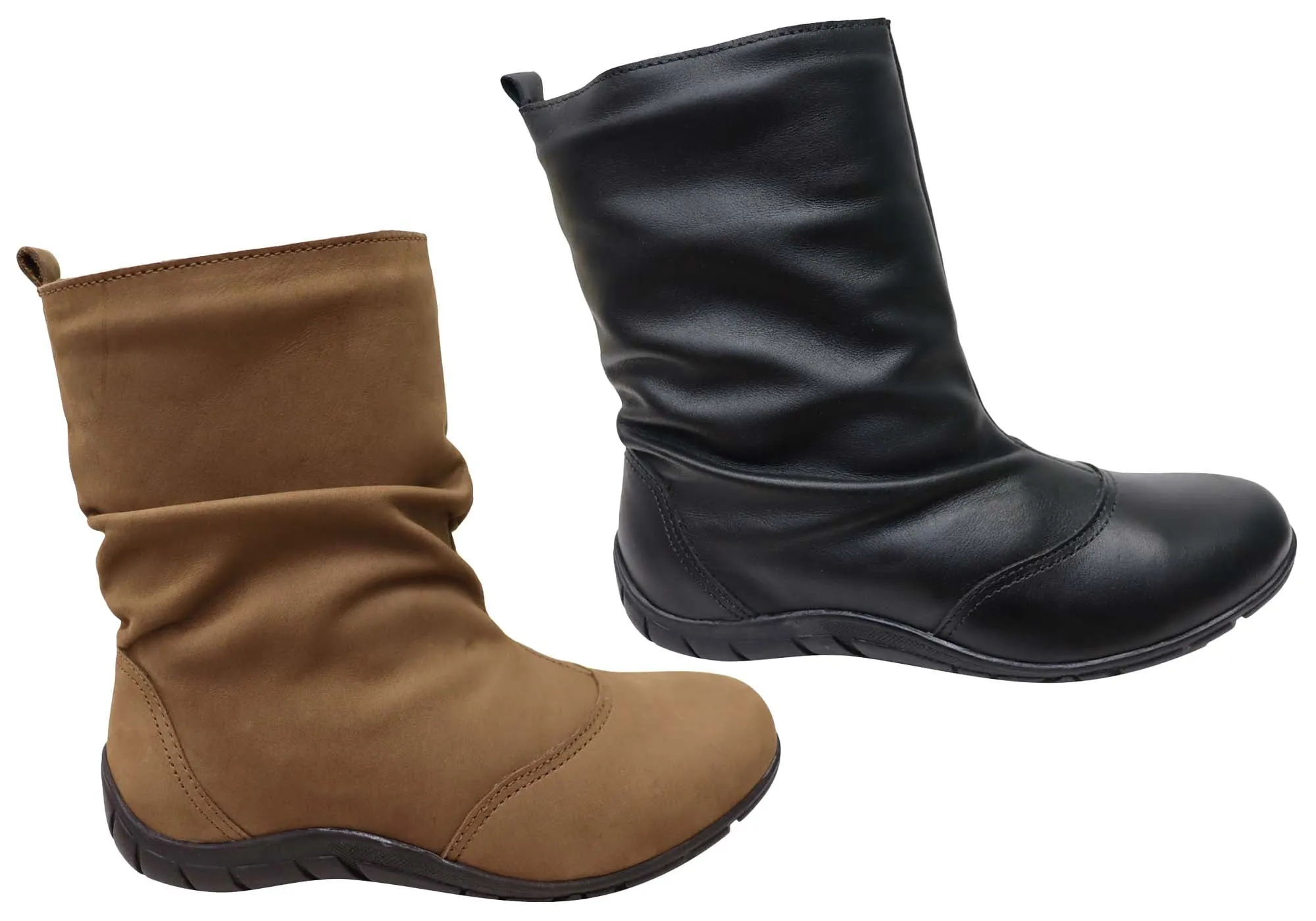 Andacco Ashleigh Damen Brasilianische Bequeme Lederstiefel Andacco Schuhe