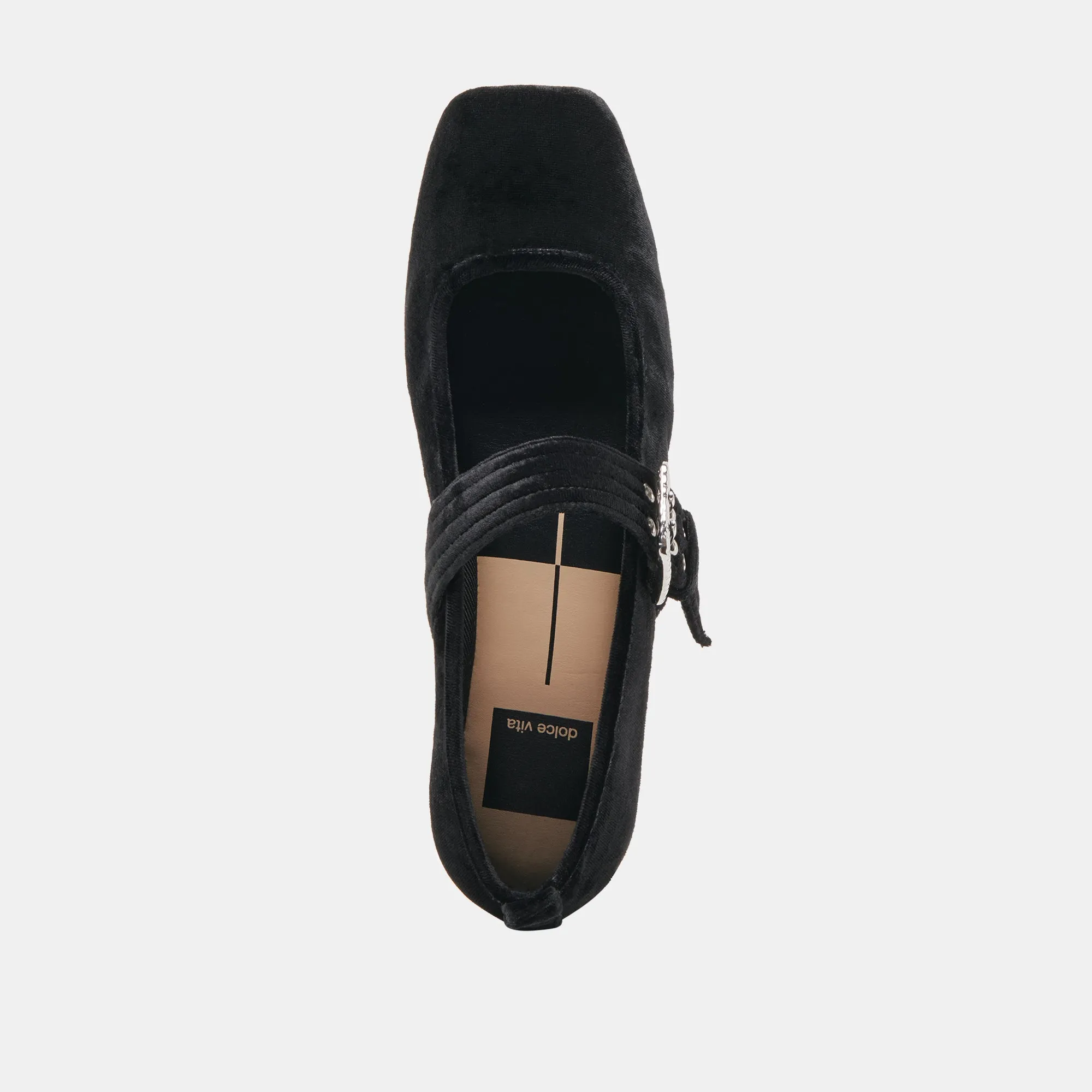 ARORA BALLETFLATS NERO SAMT