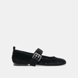 ARORA BALLETFLATS NERO SAMT