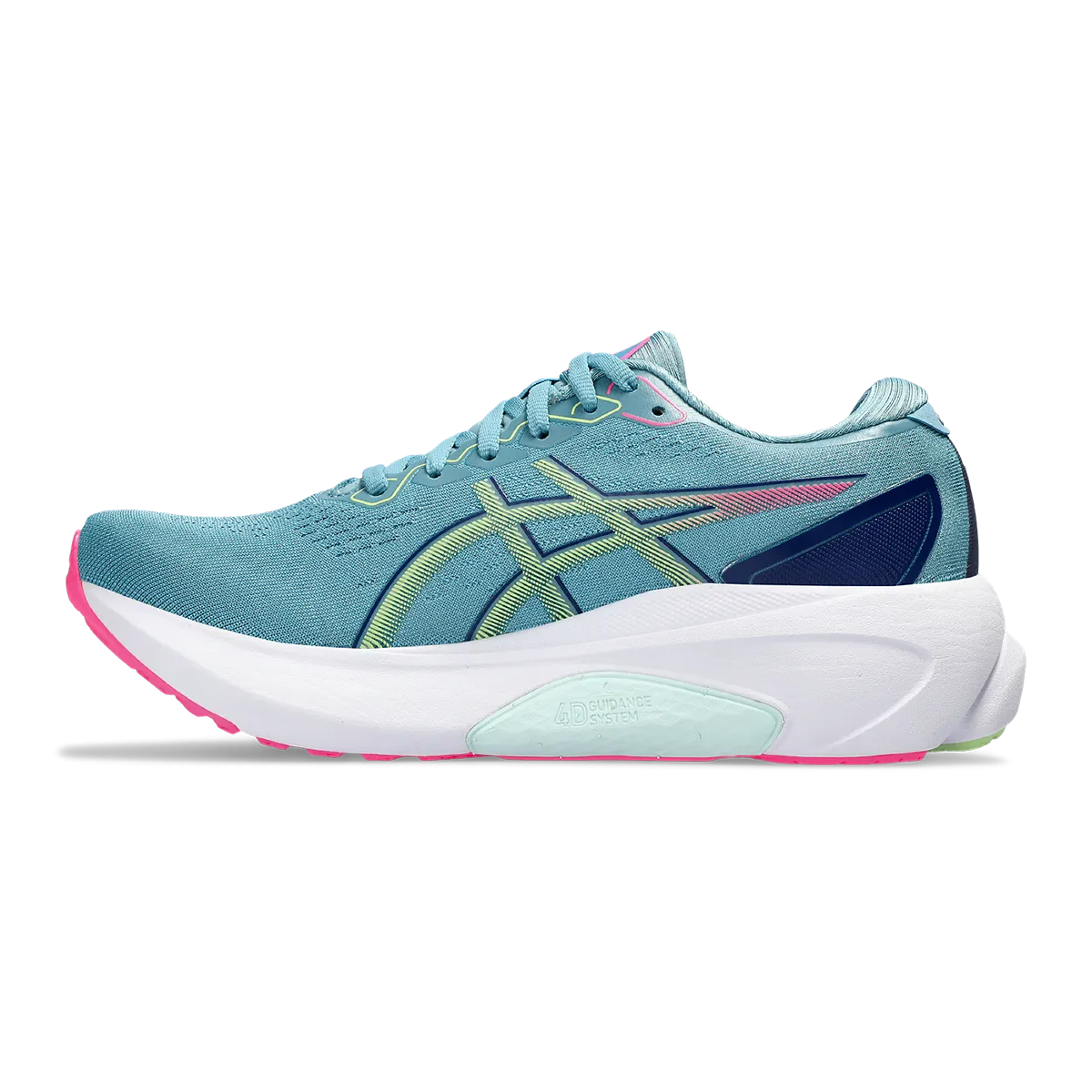 Asics Gel Kayano 30 - Grau Blau - Limettengrün