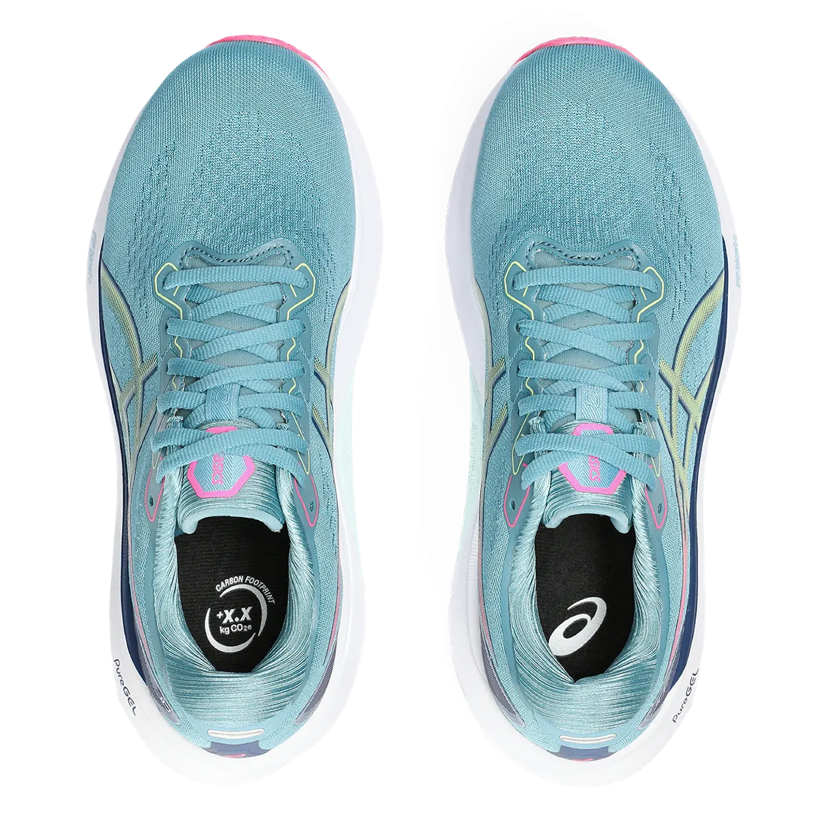 Asics Gel Kayano 30 - Grau Blau - Limettengrün