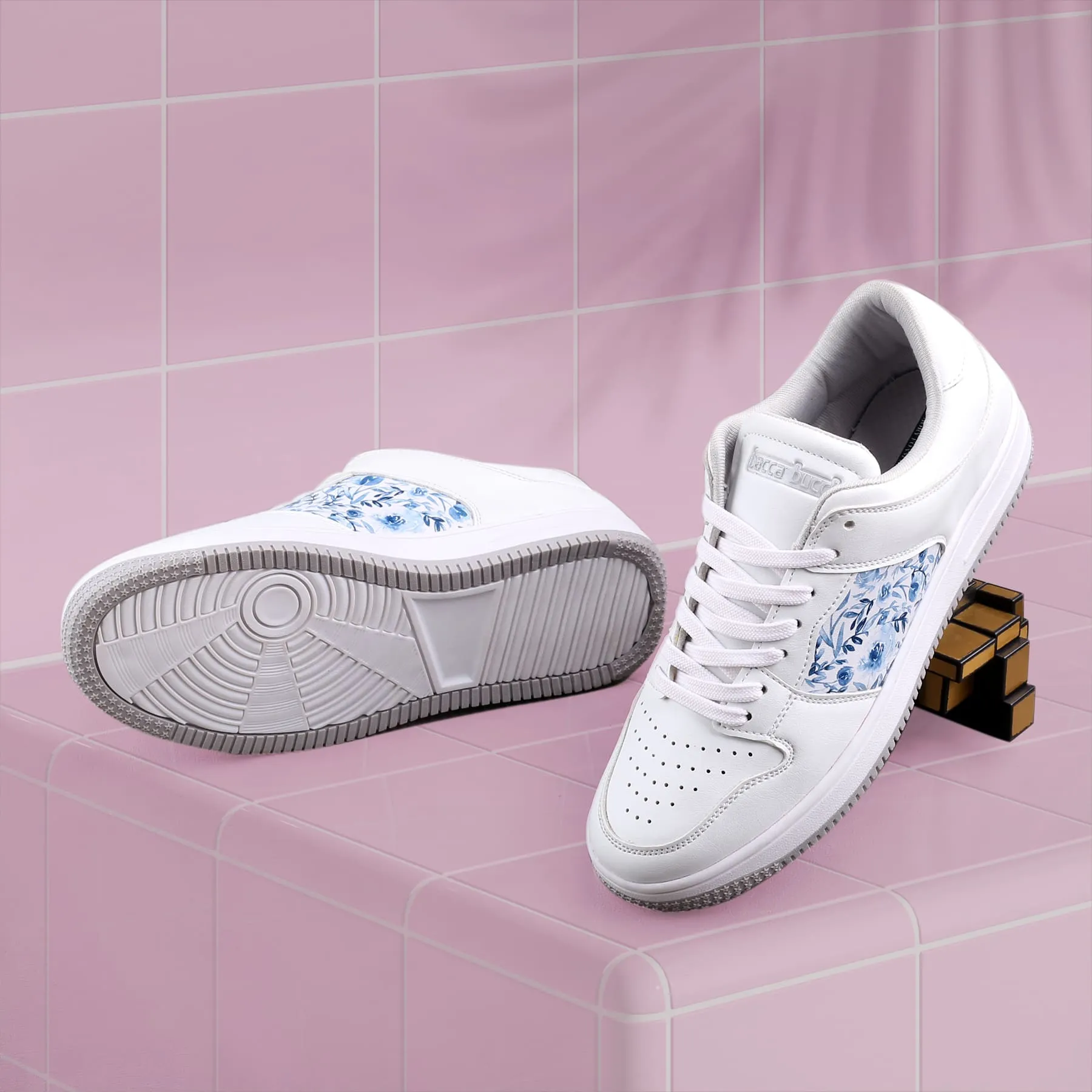 Bacca Bucci BLISS Low Top Flache Sohle Mode Damen Sneakers mit Digitaldruck