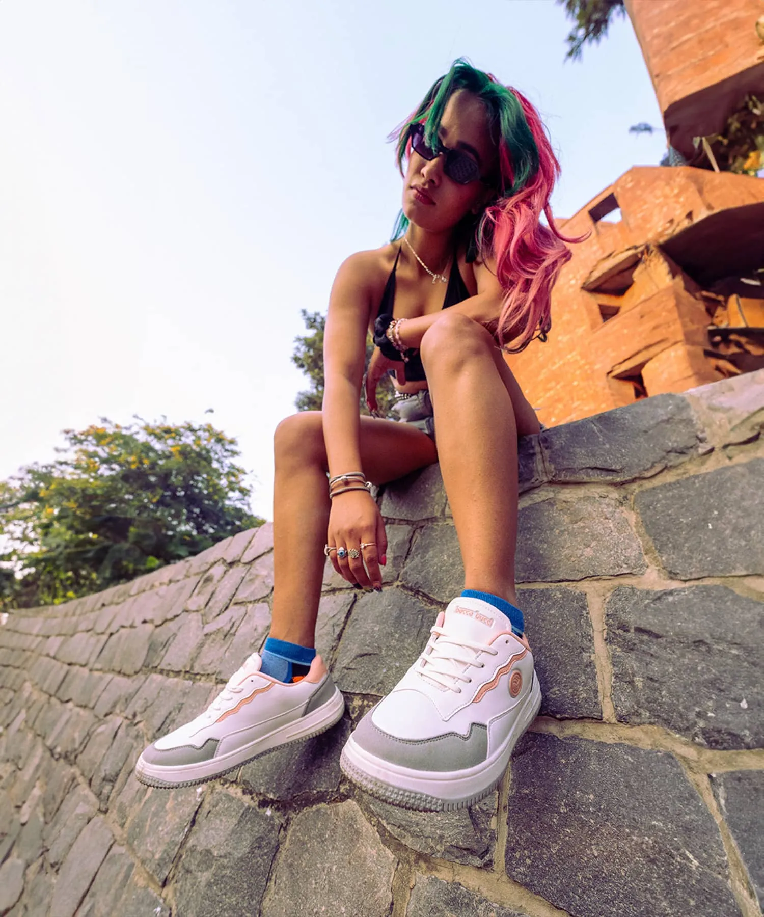 Bacca Bucci INFINITY Low Top Flachsohlen-Mode-Sneaker für Damen