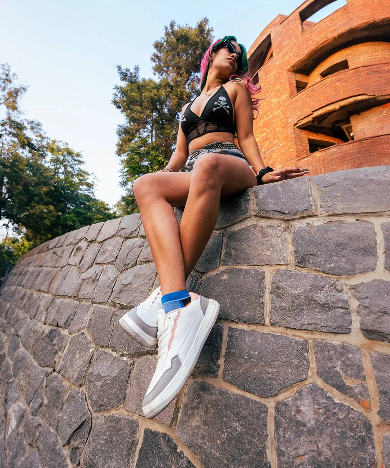 Bacca Bucci INFINITY Low Top Flachsohlen-Mode-Sneaker für Damen