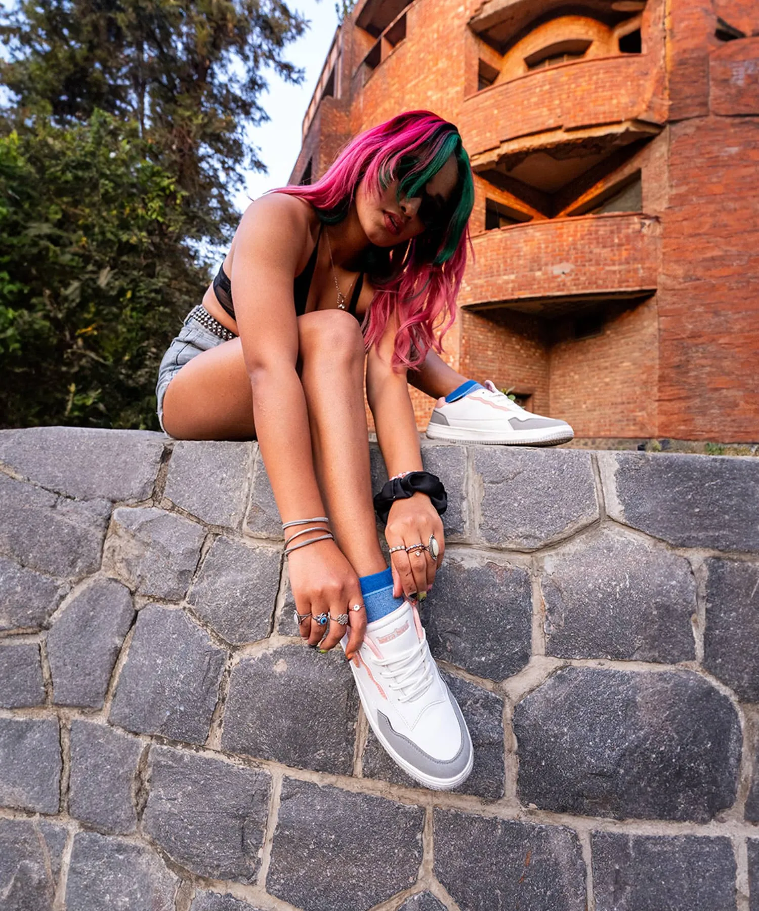 Bacca Bucci INFINITY Low Top Flachsohlen-Mode-Sneaker für Damen