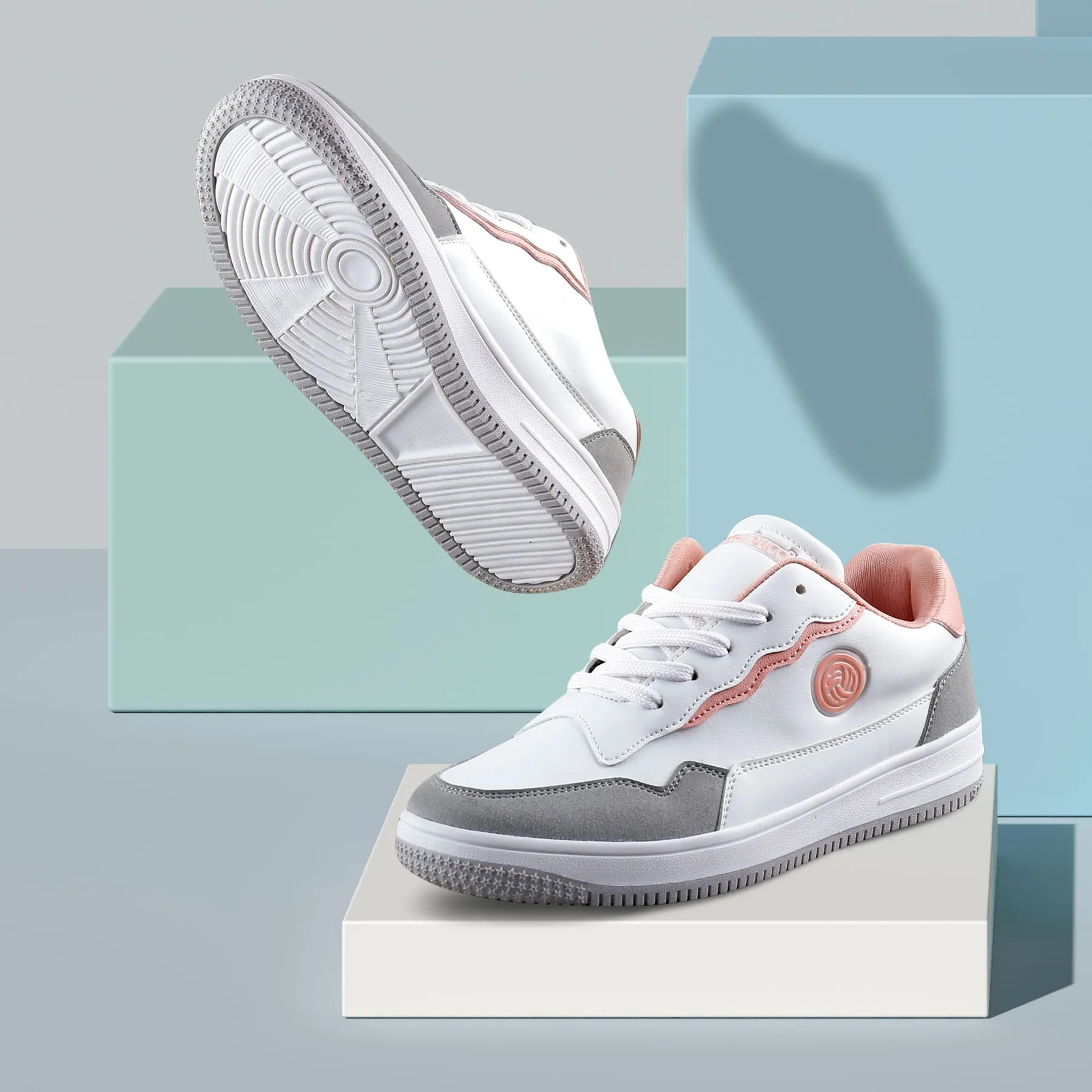 Bacca Bucci INFINITY Low Top Flachsohlen-Mode-Sneaker für Damen