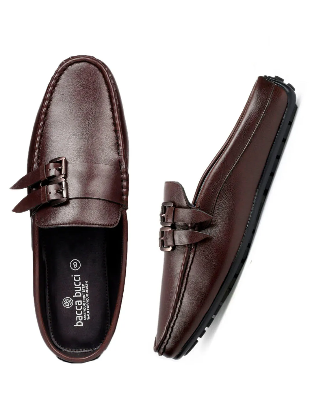 Bacca Bucci JAMBOREE Mode-Mules/Clogs/Rückenlose Loafers für Party/Reisen/Büro - Braun
