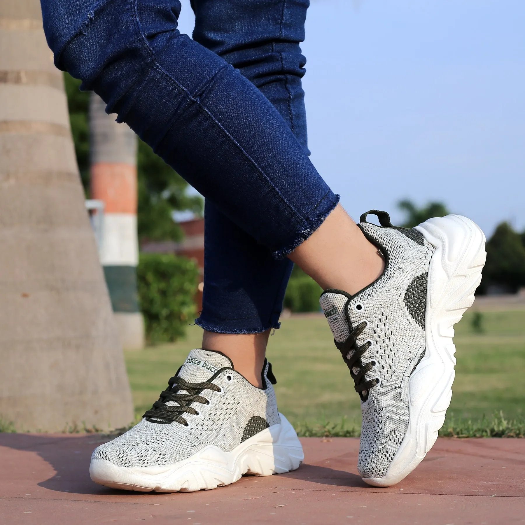 Bacca Bucci Damen CHARLOTTE Low-Top Plateau Chunky Mode Sneaker
