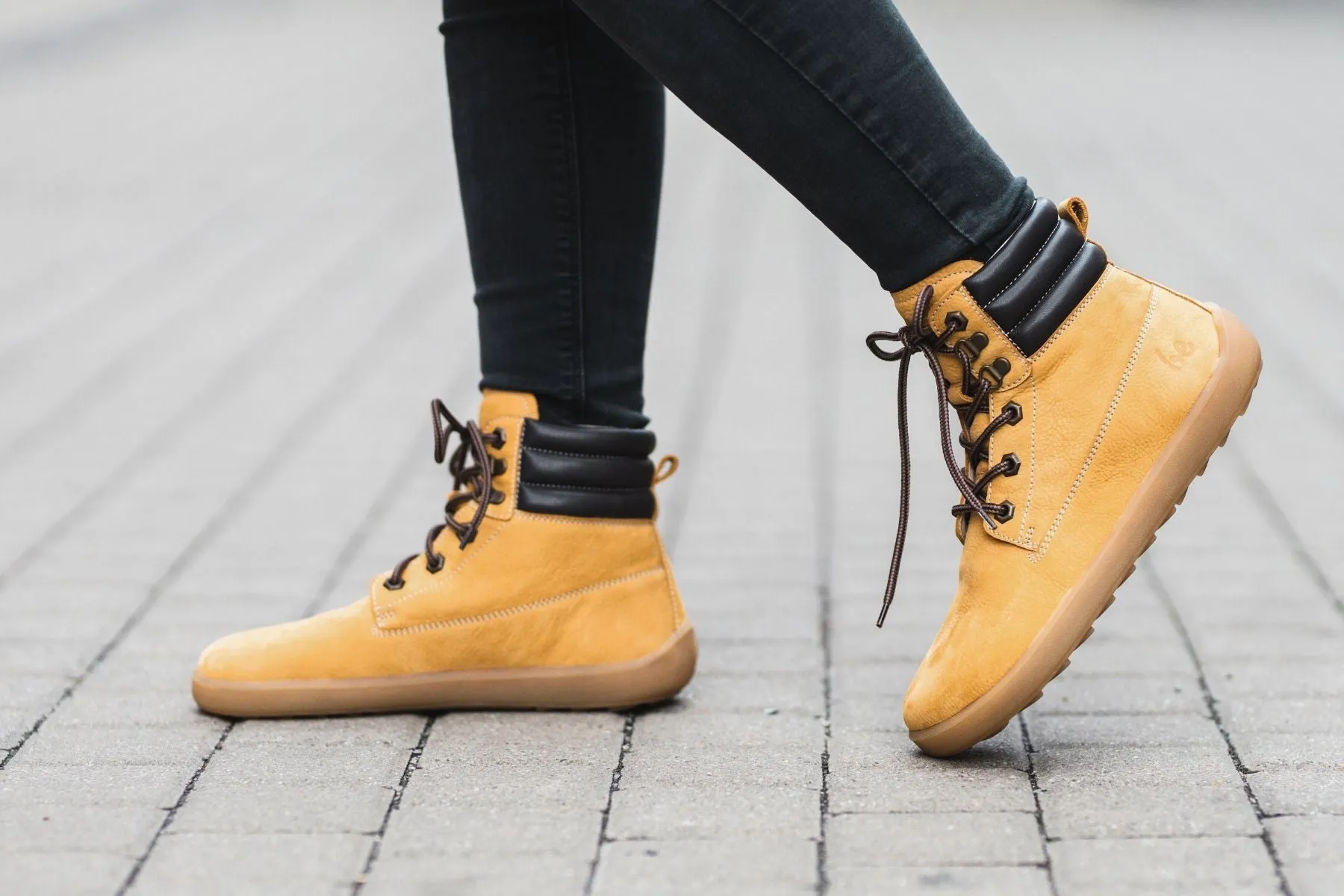 Barfußstiefel Be Lenka Nevada Neo - Senffarbene Schuhe_Be Lenka_Schuhwerk