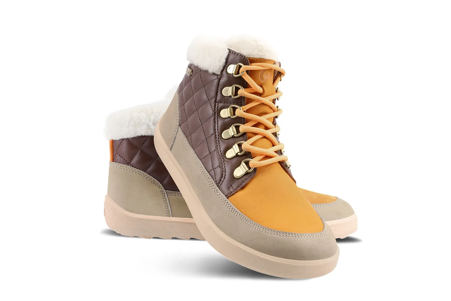 Barfußschuhe Be Lenka Olivia - Taupe, Dunkelbraun & Orange Schuhe_Be Lenka_Schuhwerk