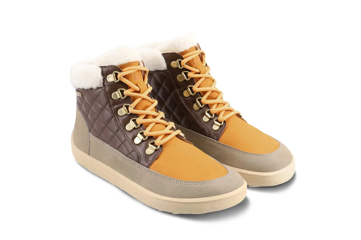 Barfußschuhe Be Lenka Olivia - Taupe, Dunkelbraun & Orange Schuhe_Be Lenka_Schuhwerk