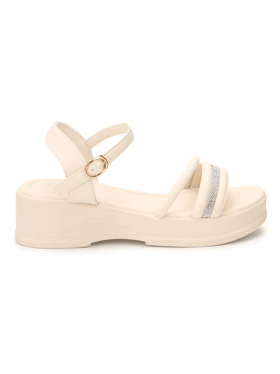 Beige PU-Diamantband-Slipper (TC-RS3600-BEIG)