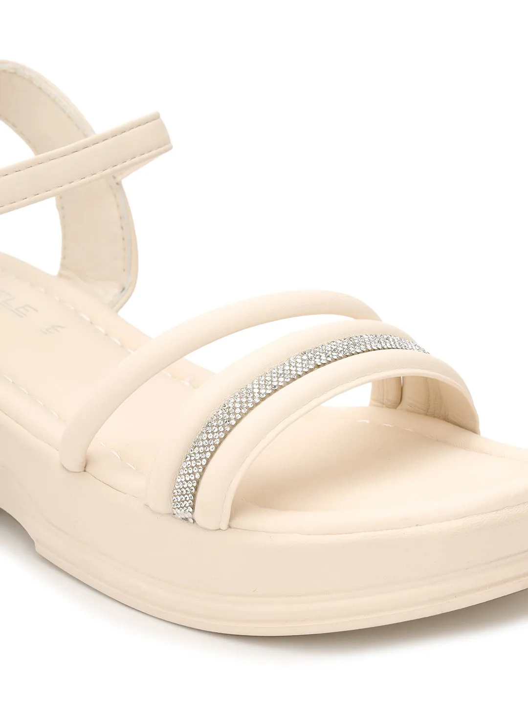 Beige PU-Diamantband-Slipper (TC-RS3600-BEIG)