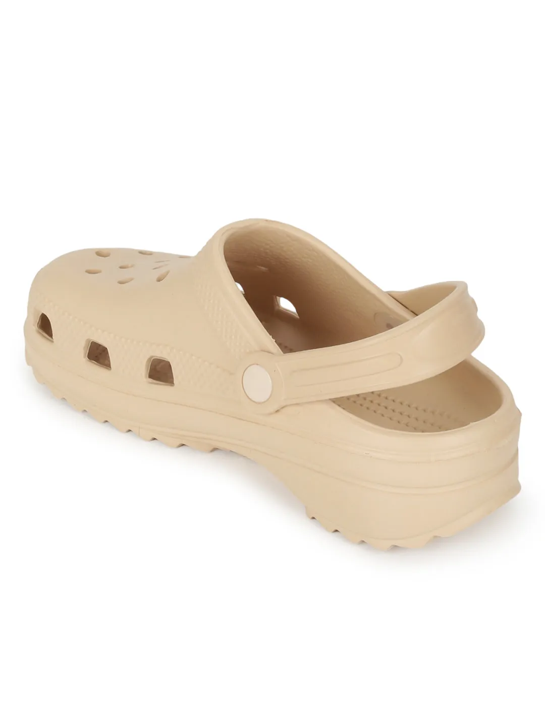 Beige PU Schlupf-Croc-Flats (TC-EZ0129-01-BEIG)