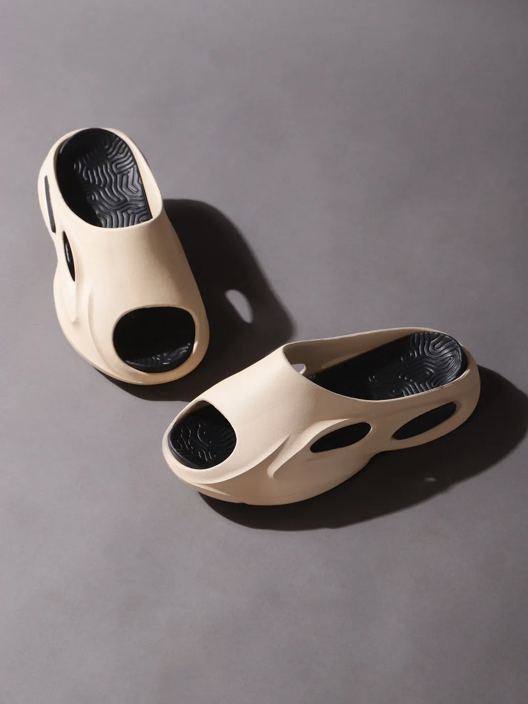 Beige PU Schlupf-Slipper (TC-FONDA1-BEIG)