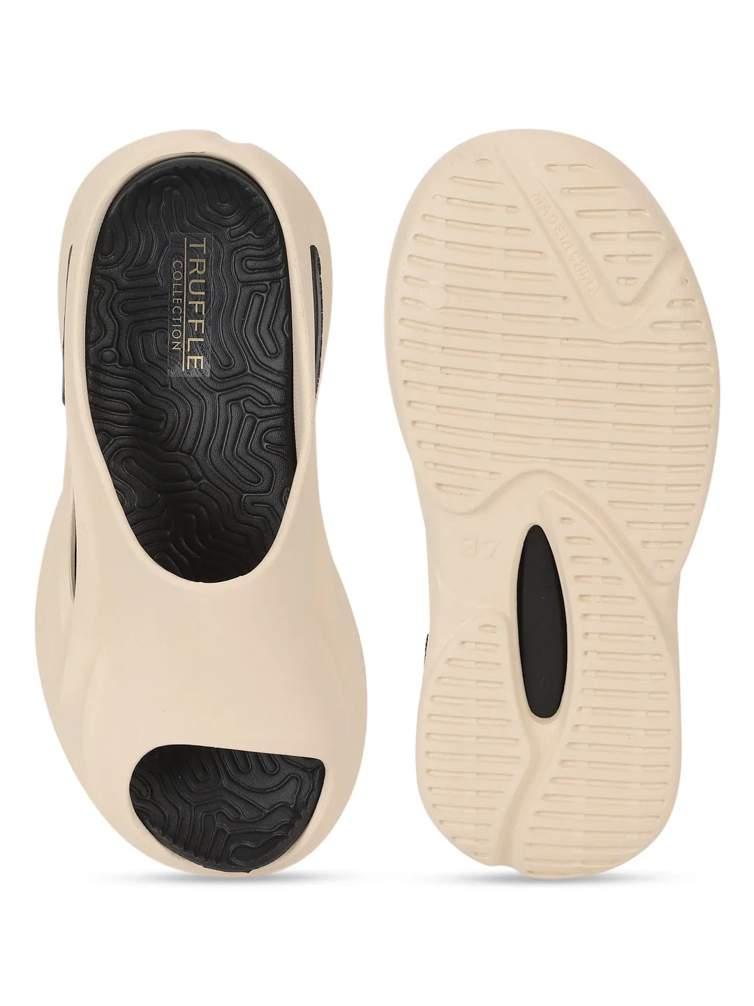 Beige PU Schlupf-Slipper (TC-FONDA1-BEIG)