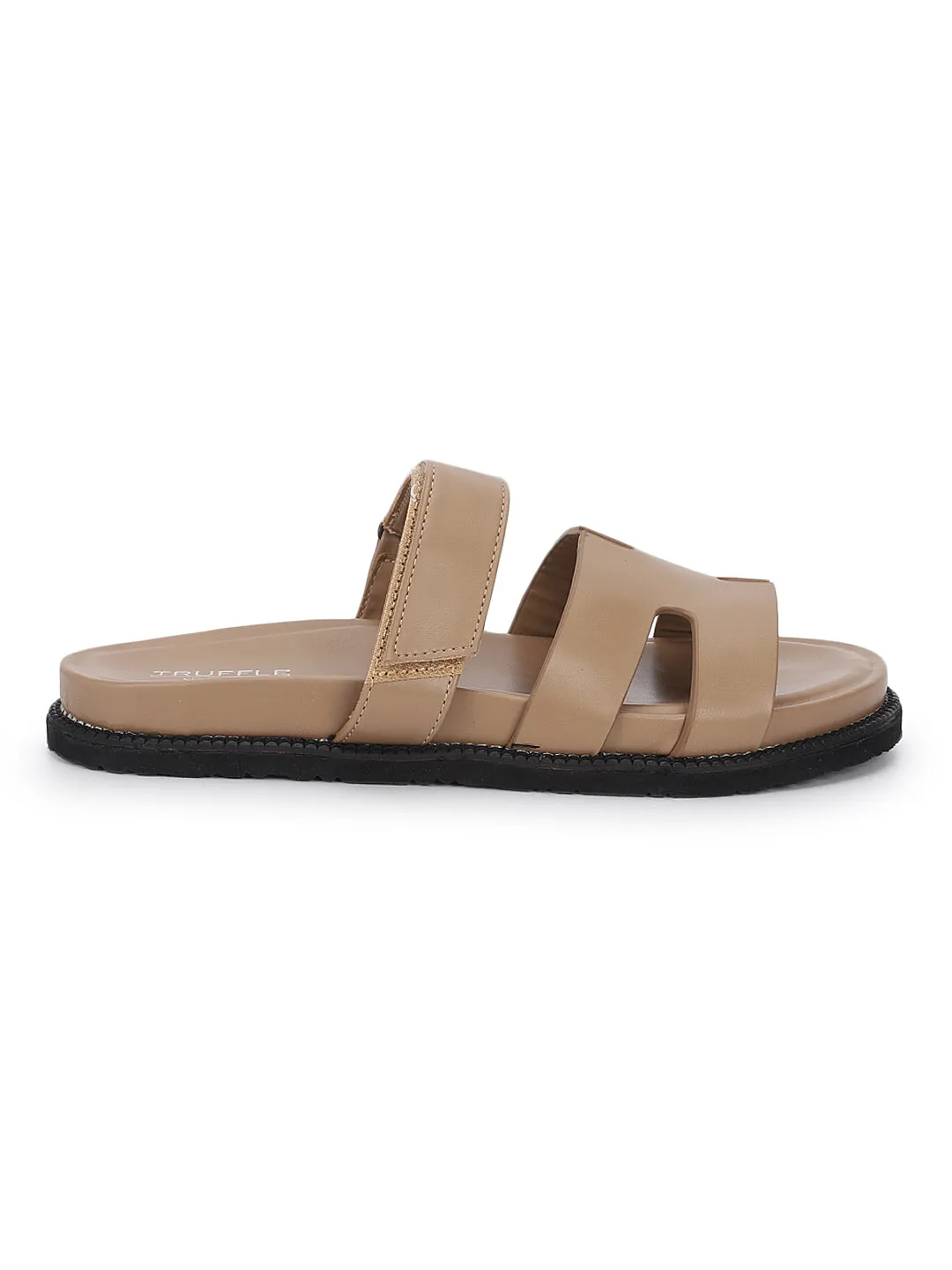Beige PU Schlupf-Slipper (TC-ST12ORRY-BEIG)