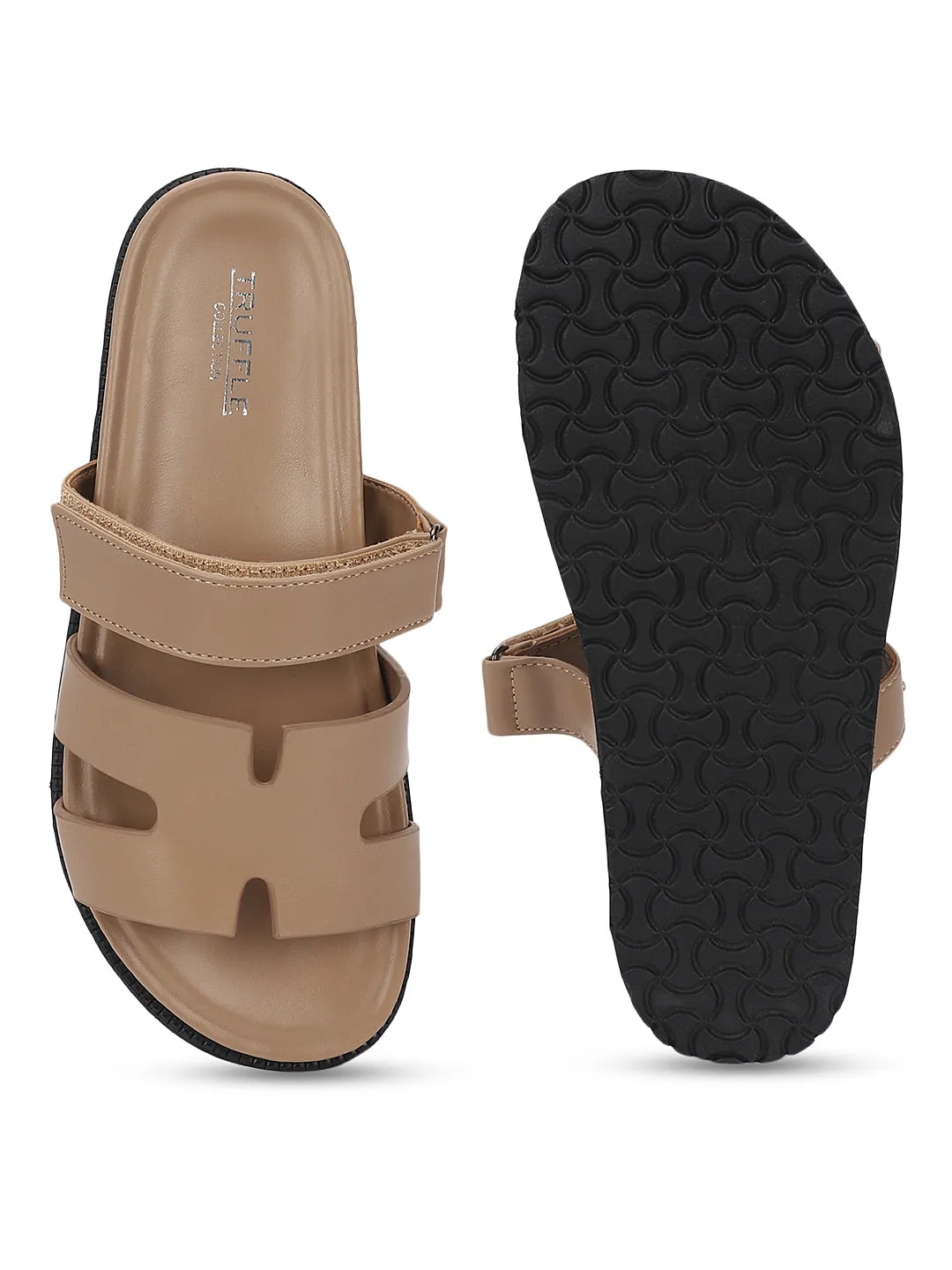 Beige PU Schlupf-Slipper (TC-ST12ORRY-BEIG)