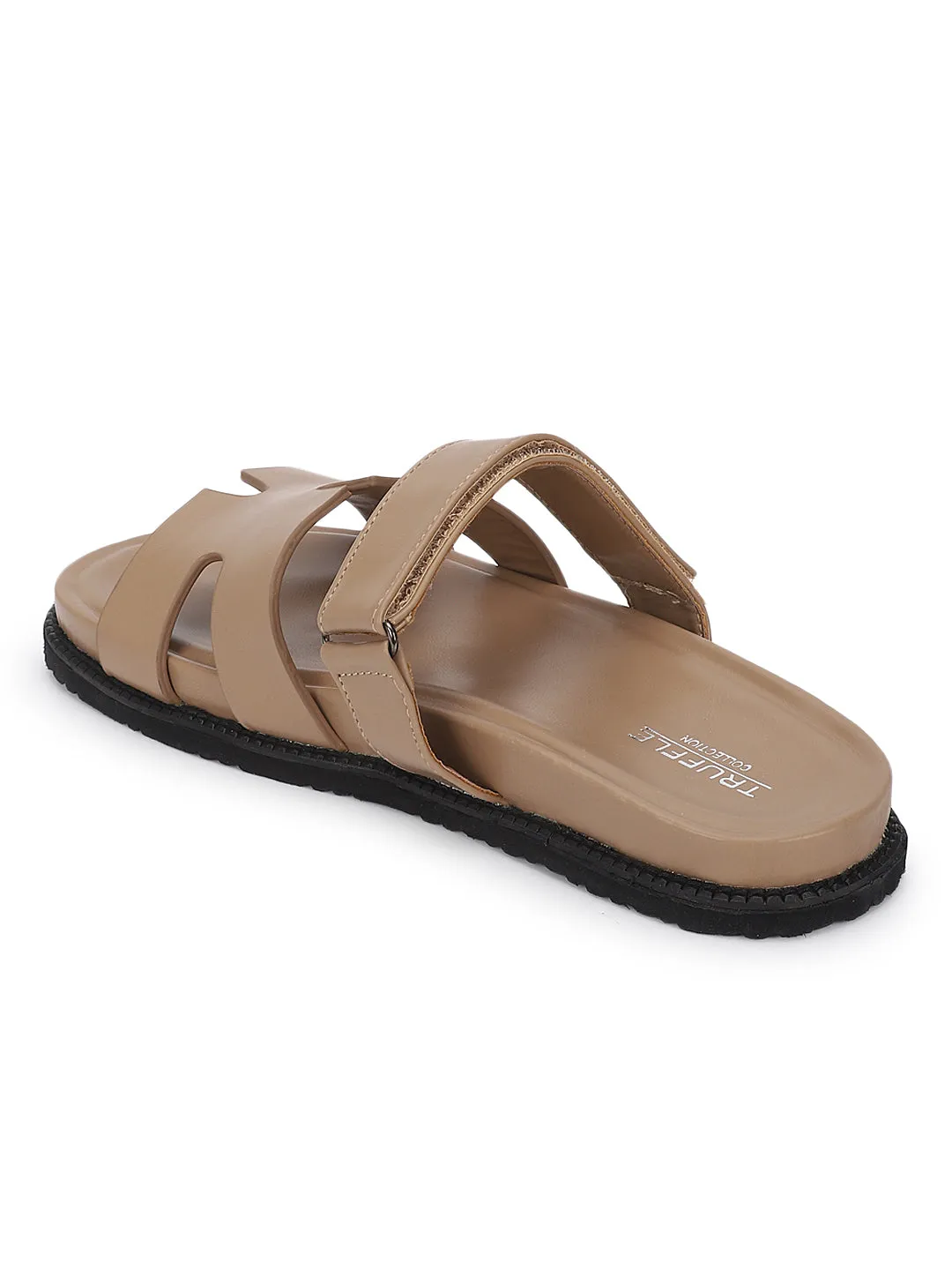 Beige PU Schlupf-Slipper (TC-ST12ORRY-BEIG)