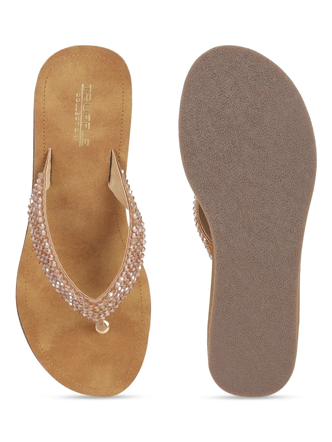Beige PU Schlupfkeile mit Keilabsatz (TC-MSI-474-BEIG)