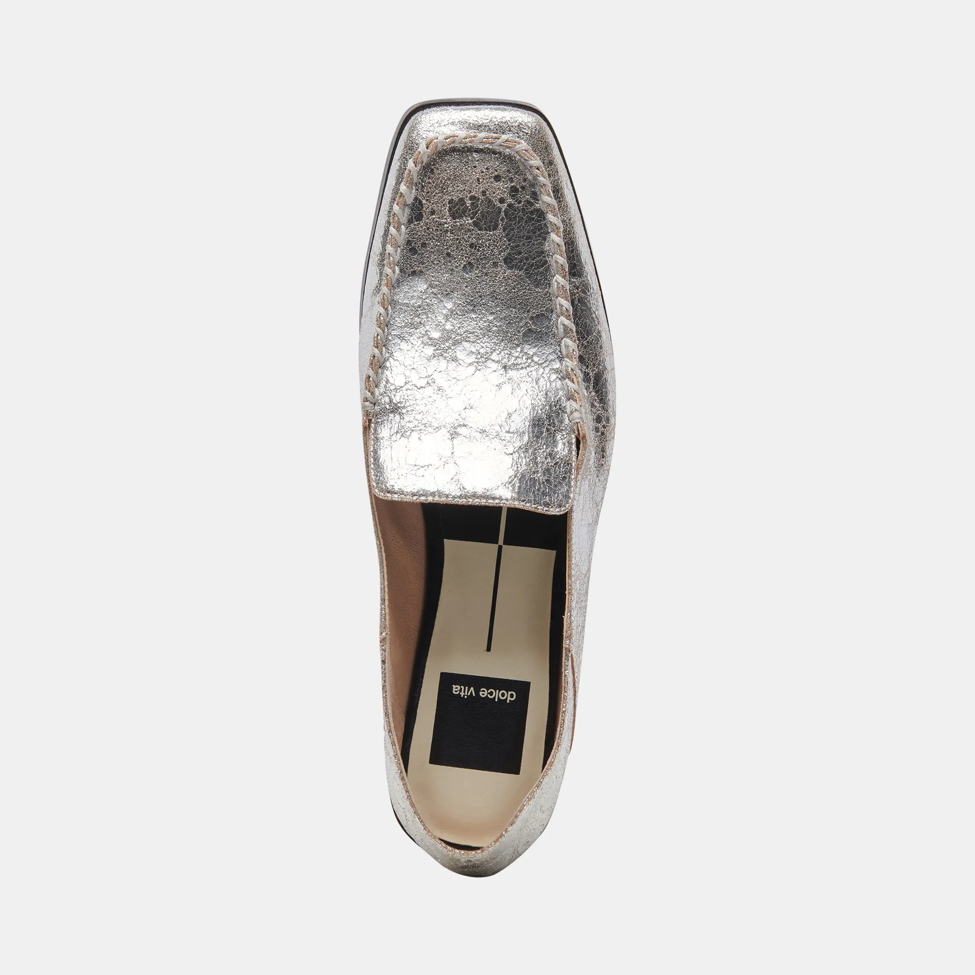 BENY FLATS SILBER ANTIKE LEDEROPTIK