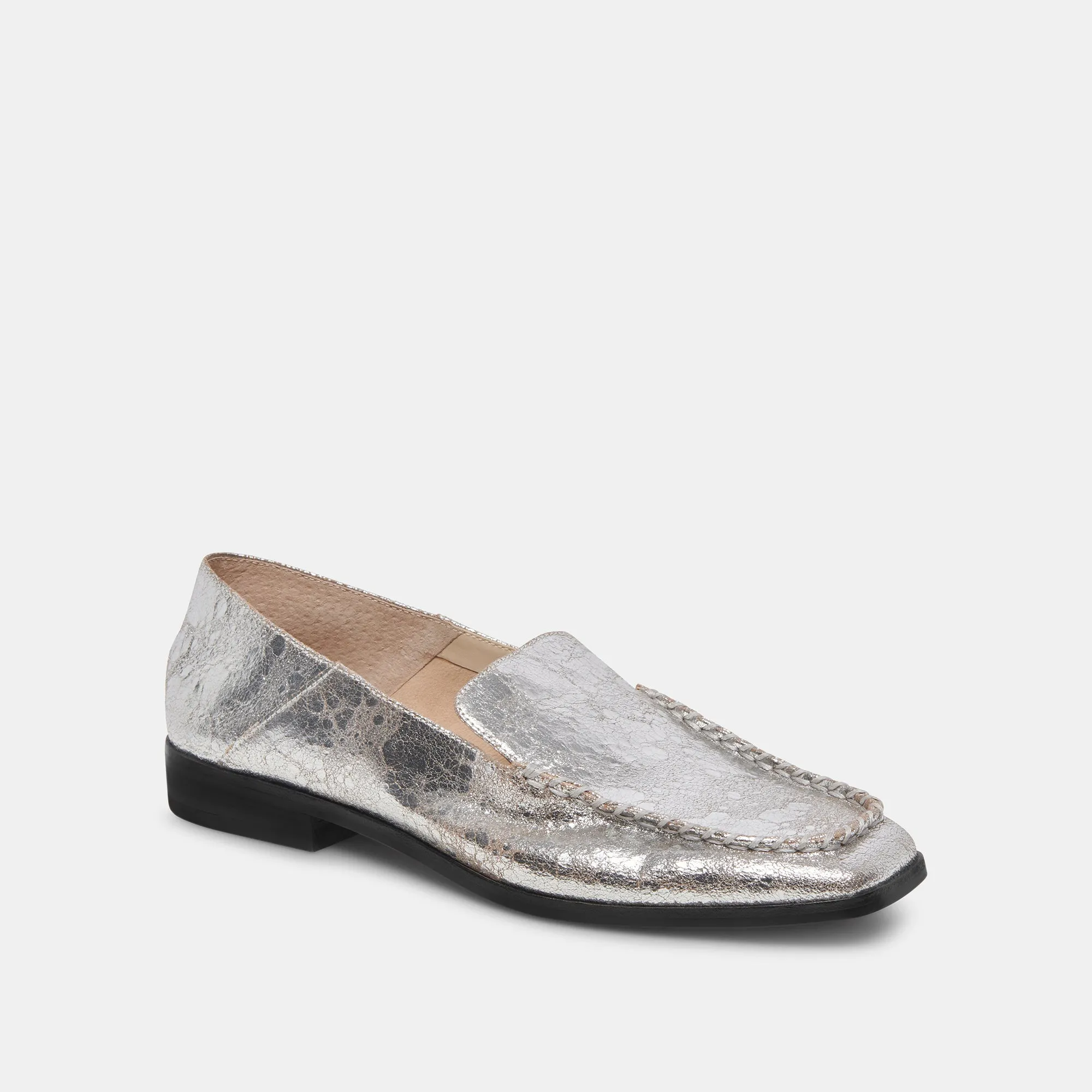 BENY FLATS SILBER ANTIKE LEDEROPTIK