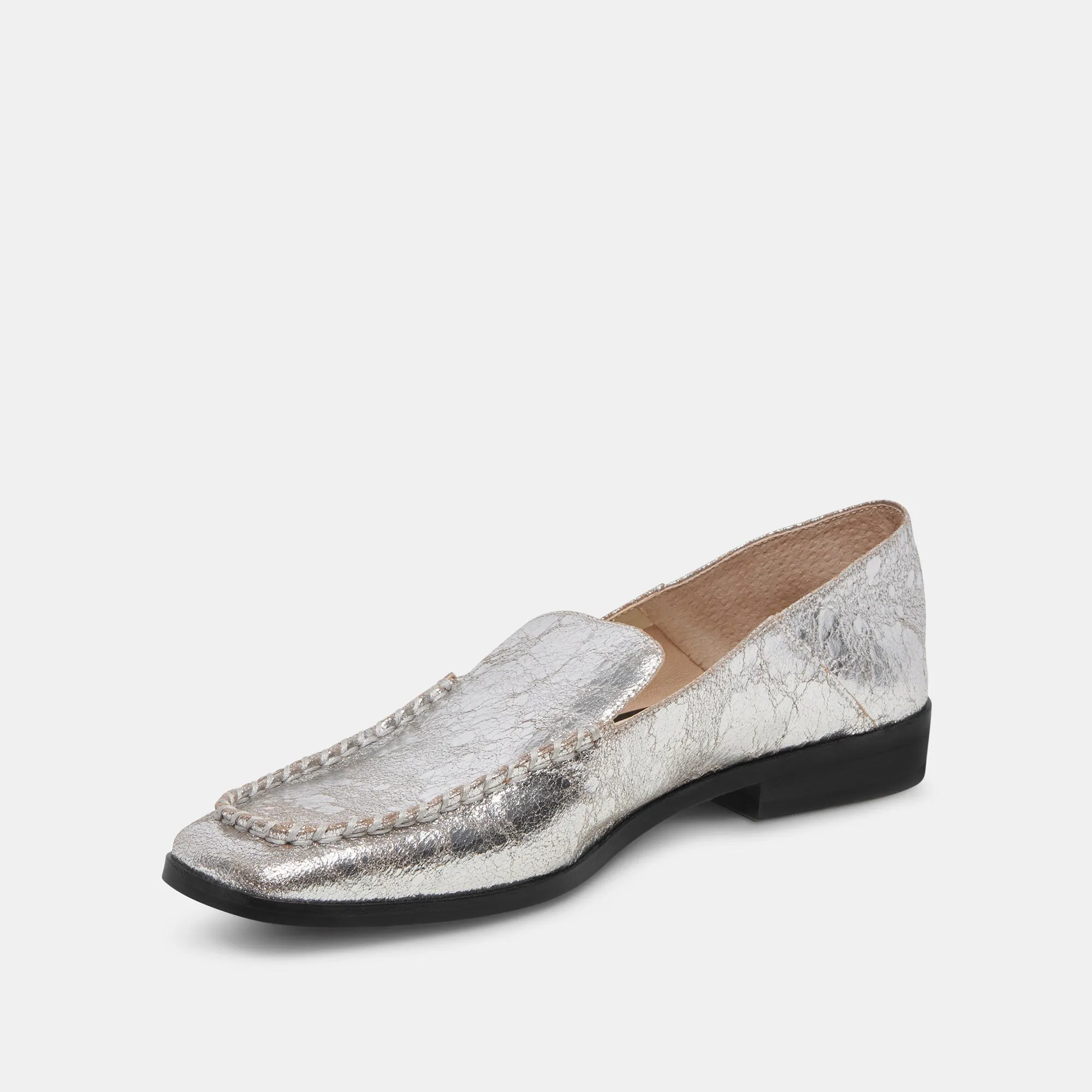 BENY FLATS SILBER ANTIKE LEDEROPTIK
