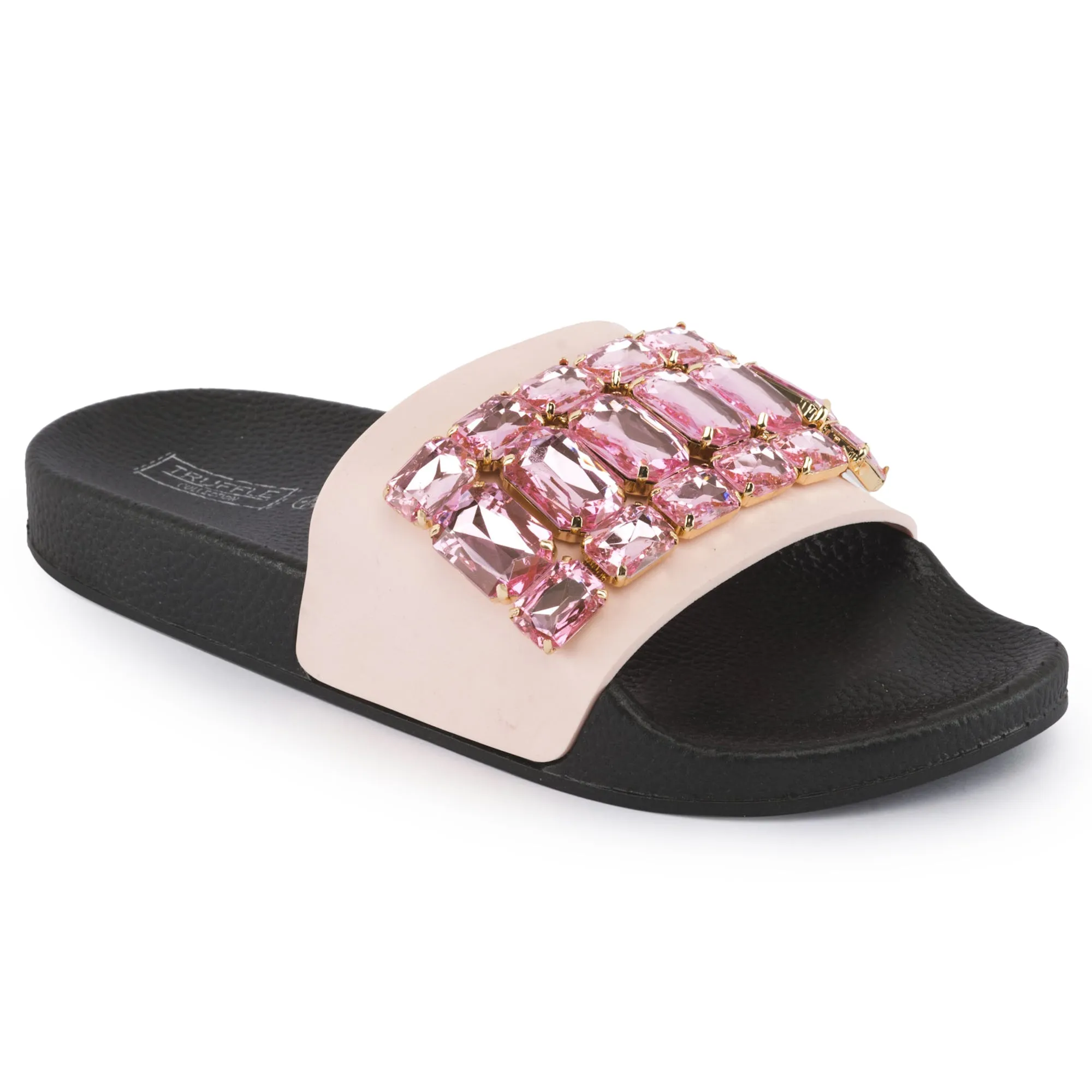 Black Pink Verzierte Flache Slider
