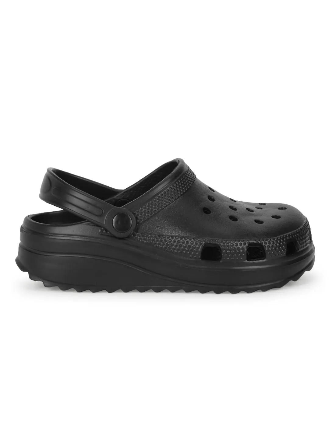 Schwarze PU Slip-On Croc Flats (TC-EZ0129-01-BLK)
