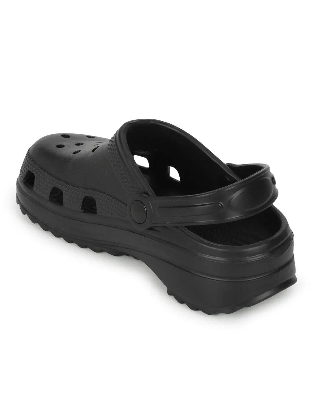 Schwarze PU Slip-On Croc Flats (TC-EZ0129-01-BLK)