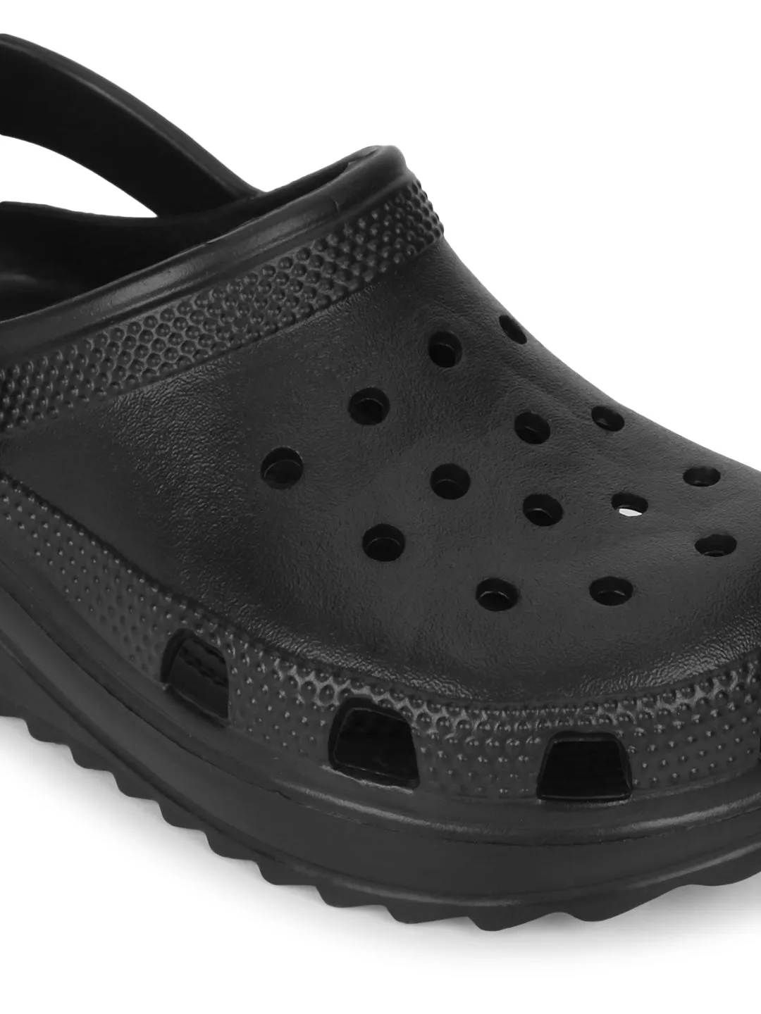 Schwarze PU Slip-On Croc Flats (TC-EZ0129-01-BLK)