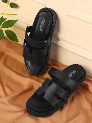 Schwarze PU-Slip-On-Flats (TC-OS-0301-BLK)