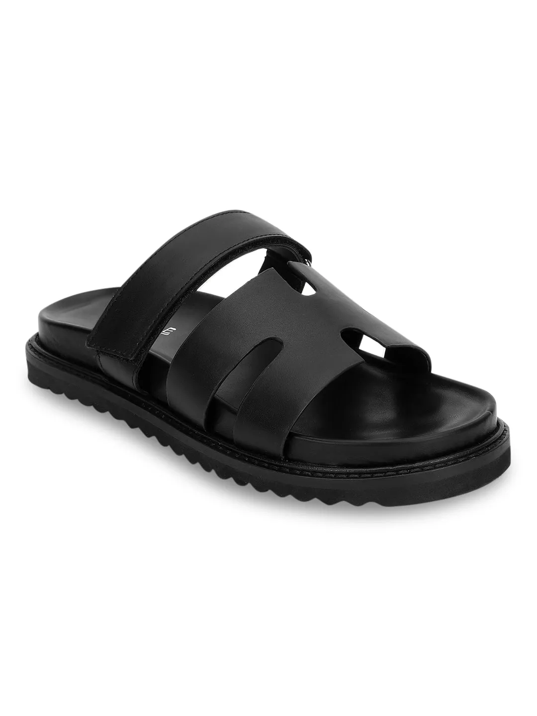 Schwarze PU-Slip-On-Flats (TC-OS-0301-BLK)
