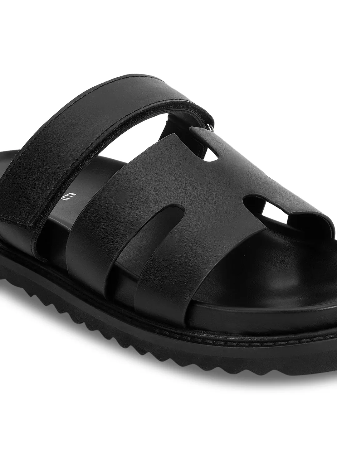Schwarze PU-Slip-On-Flats (TC-OS-0301-BLK)