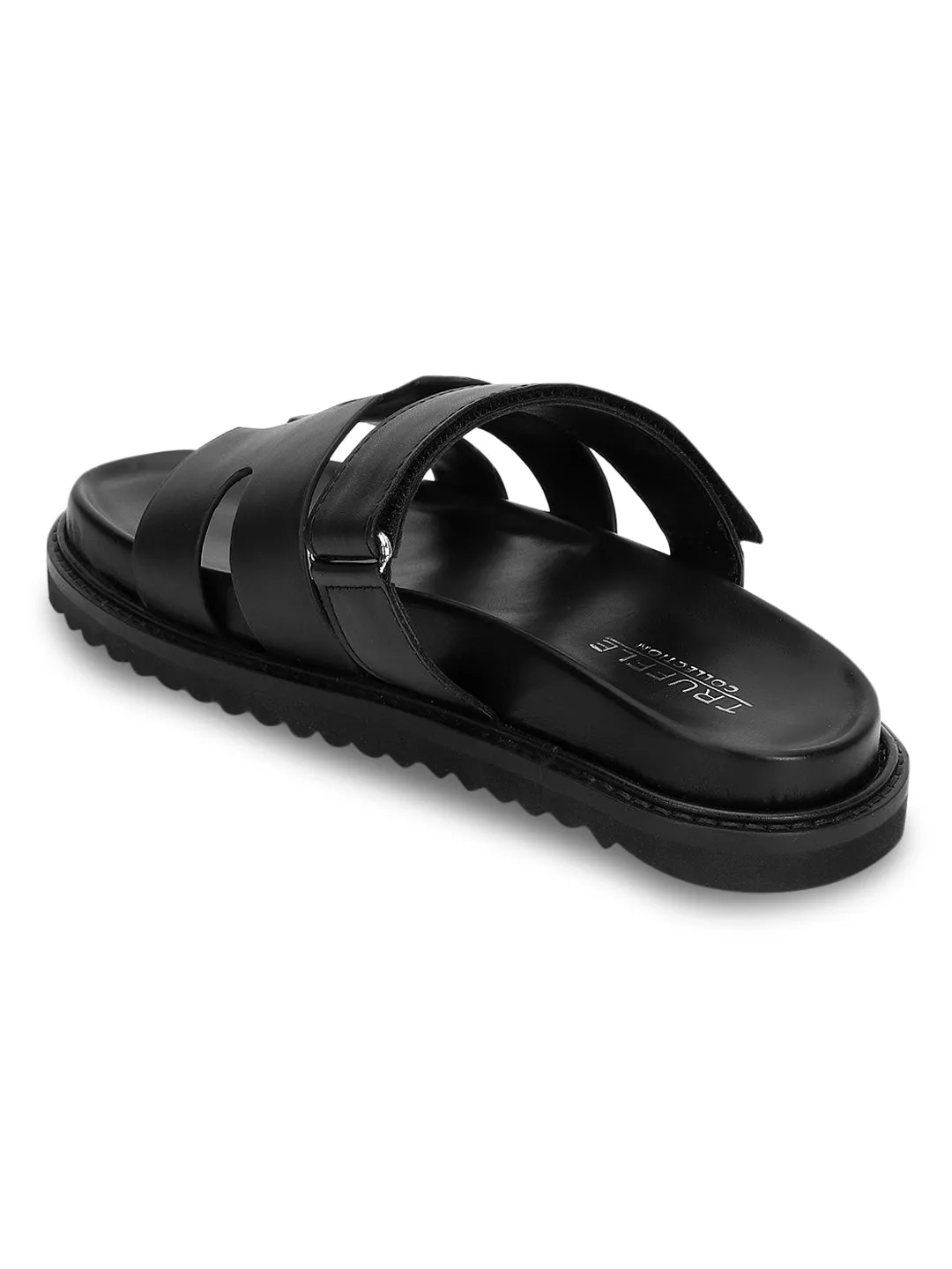 Schwarze PU-Slip-On-Flats (TC-OS-0301-BLK)