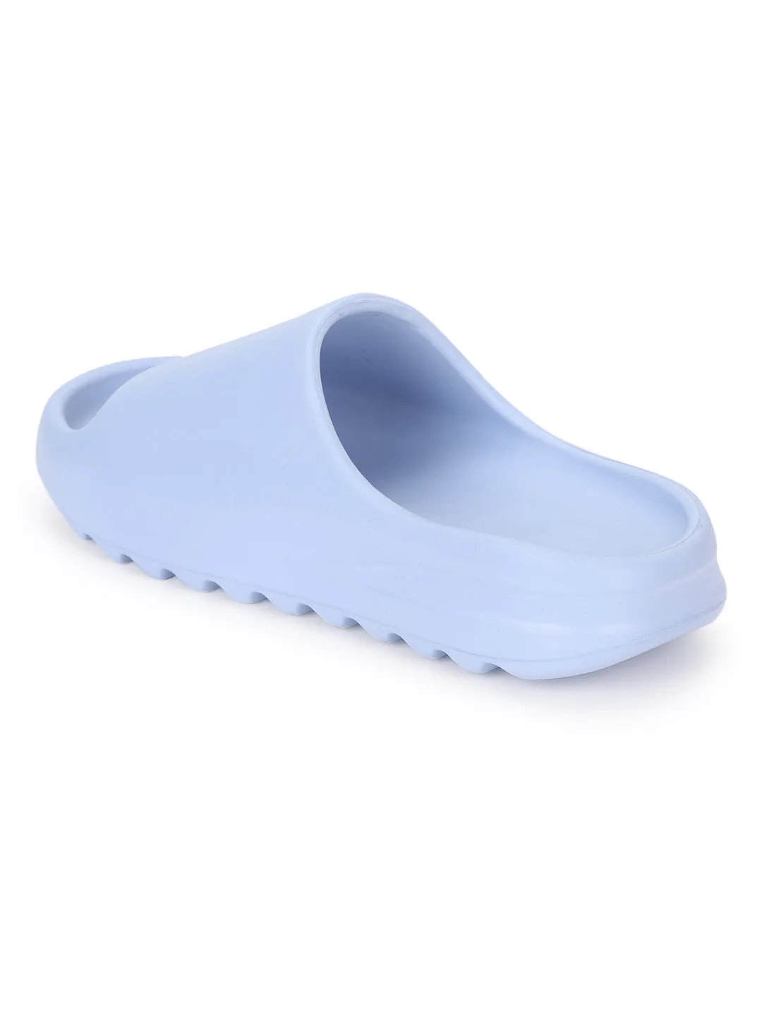 Blaue PU-Slip-Ons mit offener Spitze (TC-RS3091-BLU)