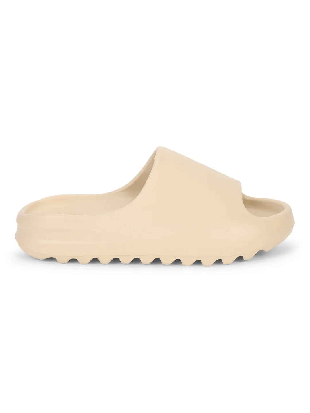 Bone PU Schlupfer mit offener Spitze (TC-RS3091-BON)