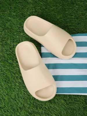 Bone PU Schlupfer mit offener Spitze (TC-RS3091-BON)